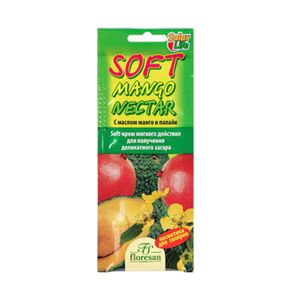 لوسیون برنزه کننده فلورسان مدل soft mango nectar حجم 15 میلی لیتر بسته 60 عددی
